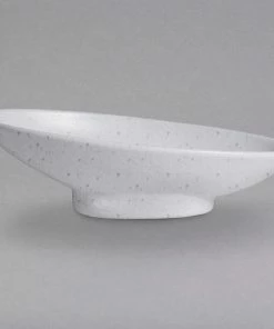 GET Enterprises G.E.T. Enterprises BO203-MOD-MW Bugambilia 23.67 Oz. Smooth MOD Finish Marble White Granite Resin-Coated Aluminum Deep Medium Oval Sphere