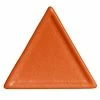 GET Enterprises G.E.T. Enterprises DT200TG Bugambilia Classic Textured Finish Tangerine Resin-Coated Aluminum 4 1/2" XXS Triangle Disc Platter