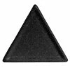 GET Enterprises G.E.T. Enterprises DT200-MOD-GB Bugambilia Smooth MOD Finish Black Granite Resin-Coated Aluminum 4 1/2" XXS Triangle Disc Platter