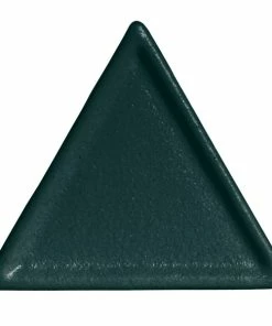 GET Enterprises G.E.T. Enterprises DT201-MOD-FT Bugambilia Smooth MOD Finish Forest Green Resin-Coated Aluminum 6" Triangle Buffet Platter