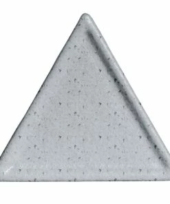 GET Enterprises G.E.T. Enterprises DT201-MOD-G Bugambilia Smooth MOD Finish Grey Granite Resin-Coated Aluminum 6" Triangle Buffet Platter