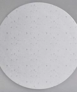 GET Enterprises G.E.T. Enterprises DR001MW Bugambilia 12" Classic Textured Finish Marble White Granite Resin-Coated Aluminum XS Round Disc
