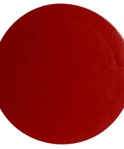 GET Enterprises G.E.T. Enterprises DR001FR Bugambilia 12" Classic Textured Finish Fire Red Resin-Coated Aluminum XS Round Disc