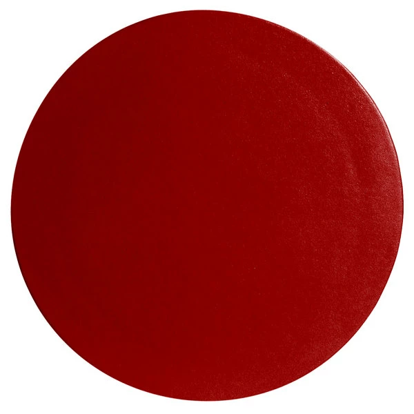 GET Enterprises G.E.T. Enterprises DR002FR Bugambilia 14 1/4" Classic Textured Finish Fire Red Resin-Coated Aluminum Small Round Disc