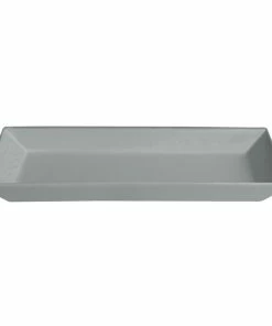 GET Enterprises G.E.T. Enterprises BUDS13ST Bugambilia 17" X 8 1/8" Classic Textured Finish Steel Resin-Coated Aluminum Medium Deep Rectangular Platter