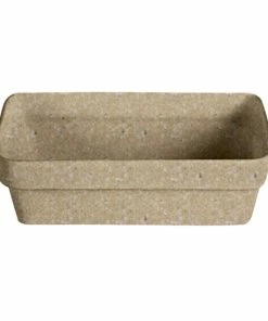 GET Enterprises G.E.T. Enterprises TPUD44-MOD-S Bugambilia 11 5/8" X 6 3/8" Smooth MOD Finish Sand Granite Resin-Coated Aluminum Rectangular Buffet Bowl