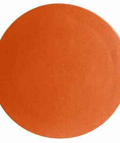 GET Enterprises G.E.T. Enterprises DR002TG Bugambilia 14 1/4" Classic Textured Finish Tangerine Resin-Coated Aluminum Small Round Disc