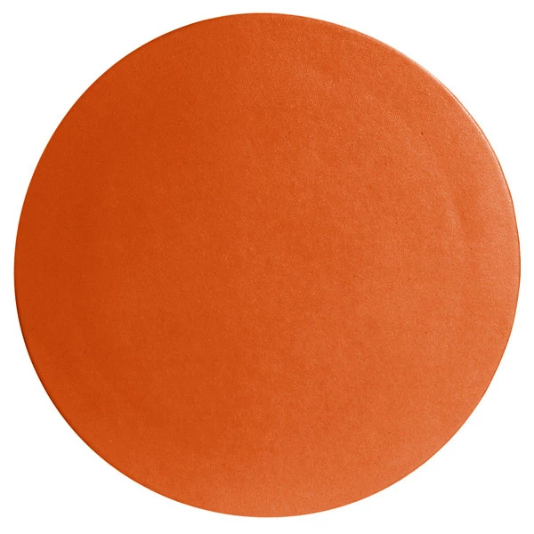GET Enterprises G.E.T. Enterprises DR002TG Bugambilia 14 1/4" Classic Textured Finish Tangerine Resin-Coated Aluminum Small Round Disc