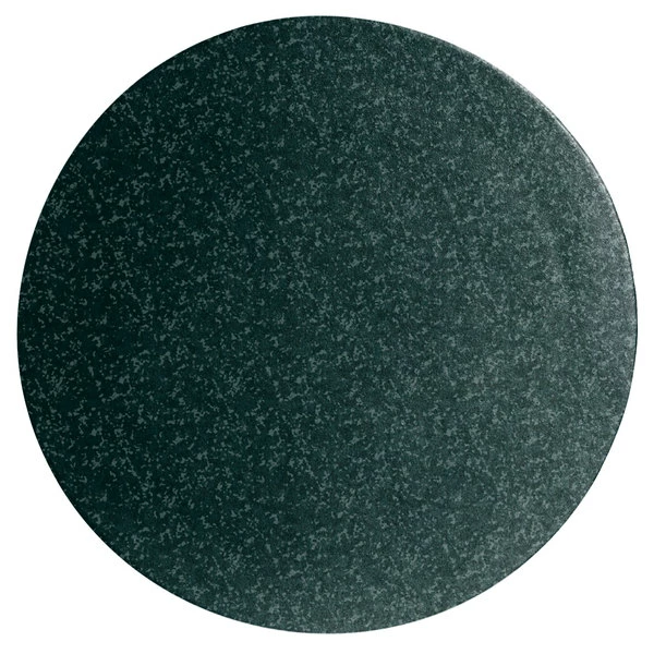 GET Enterprises G.E.T. Enterprises DR003J Bugambilia 15 3/4" Classic Textured Finish Jade Granite Resin-Coated Aluminum Medium Round Disc
