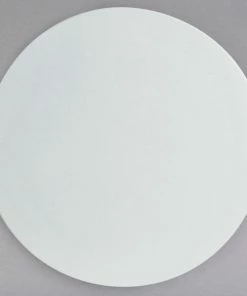 GET Enterprises G.E.T. Enterprises DR003-MOD-WW Bugambilia 15 3/4" Smooth MOD Finish White Resin-Coated Aluminum Medium Round Disc