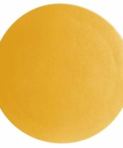 GET Enterprises G.E.T. Enterprises DR003YW Bugambilia 15 3/4" Classic Textured Finish Yellow Resin-Coated Aluminum Medium Round Disc