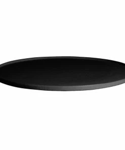 GET Enterprises G.E.T. Enterprises DR202BB Bugambilia 14 5/16" Classic Textured Finish Black Resin-Coated Aluminum Small Round Disc With Rim