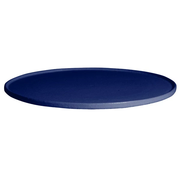 GET Enterprises G.E.T. Enterprises DR204PC Bugambilia 17 3/4" Classic Textured Finish Pacific Blue Resin-Coated Aluminum Deep Large Round Disc With Rim