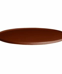 GET Enterprises G.E.T. Enterprises DR202-MOD-CH Bugambilia 14 5/16" Smooth MOD Finish Chocolate Resin-Coated Aluminum Small Round Disc With Rim