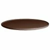 GET Enterprises G.E.T. Enterprises DR202-MOD-MC Bugambilia 14 5/16" Smooth MOD Finish Mocha Resin-Coated Aluminum Small Round Disc With Rim