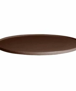 GET Enterprises G.E.T. Enterprises DR202-MOD-MC Bugambilia 14 5/16" Smooth MOD Finish Mocha Resin-Coated Aluminum Small Round Disc With Rim
