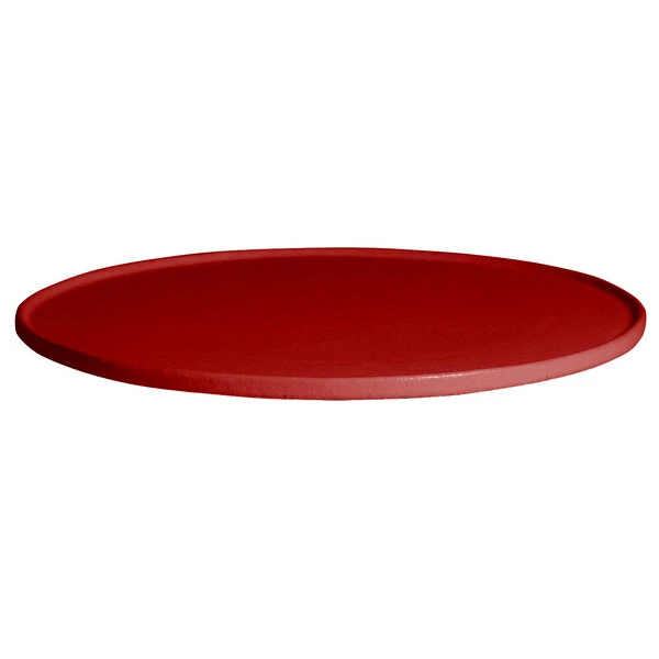 GET Enterprises G.E.T. Enterprises DR204-MOD-FR Bugambilia 17 3/4" Smooth MOD Finish Fire Red Resin-Coated Aluminum Deep Large Round Disc With Rim
