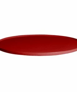 GET Enterprises G.E.T. Enterprises DR203-MOD-FR Bugambilia 15 3/4" Smooth MOD Finish Fire Red Resin-Coated Aluminum Medium Round Disc With Rim