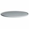 GET Enterprises G.E.T. Enterprises DR203-MOD-G Bugambilia 15 3/4" Smooth MOD Finish Grey Granite Resin-Coated Aluminum Medium Round Disc With Rim