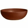 GET Enterprises G.E.T. Enterprises BRD18-MOD-CH Bugambilia 15.9 Qt. Smooth MOD Finish Chocolate Resin-Coated Aluminum Extra Large Deep Round Bowl