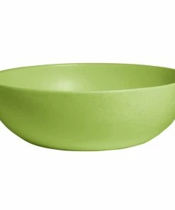 GET Enterprises G.E.T. Enterprises BRD18LM Bugambilia 15.9 Qt. Classic Textured Finish Lime Resin-Coated Aluminum Extra Large Deep Round Bowl