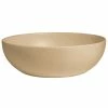 GET Enterprises G.E.T. Enterprises BRD18LT Bugambilia 15.9 Qt. Classic Textured Finish Latte Resin-Coated Aluminum Extra Large Deep Round Bowl