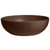 GET Enterprises G.E.T. Enterprises BRD18MC Bugambilia 15.9 Qt. Classic Textured Finish Mocha Resin-Coated Aluminum Extra Large Deep Round Bowl
