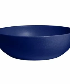 GET Enterprises G.E.T. Enterprises BRD18PC Bugambilia 15.9 Qt. Classic Textured Finish Pacific Blue Resin-Coated Aluminum Extra Large Deep Round Bowl