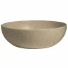 GET Enterprises G.E.T. Enterprises BRD18S Bugambilia 15.9 Qt. Classic Textured Finish Sand Granite Resin-Coated Aluminum Extra Large Deep Round Bowl
