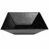 GET Enterprises G.E.T. Enterprises BSD16-MOD-GB Bugambilia 13.5 Qt. Smooth MOD Finish Black Granite Resin-Coated Aluminum XL Deep Square Bowl