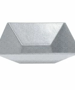 GET Enterprises G.E.T. Enterprises BSD16G Bugambilia 13.5 Qt. Classic Textured Finish Grey Granite Resin-Coated Aluminum XL Deep Square Bowl