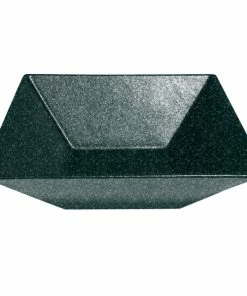 GET Enterprises G.E.T. Enterprises BSD16J Bugambilia 13.5 Qt. Classic Textured Finish Jade Granite Resin-Coated Aluminum XL Deep Square Bowl