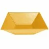 GET Enterprises G.E.T. Enterprises BSD16YW Bugambilia 13.5 Qt. Classic Textured Finish Yellow Resin-Coated Aluminum XL Deep Square Bowl