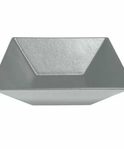 GET Enterprises G.E.T. Enterprises BSD16ST Bugambilia 13.5 Qt. Classic Textured Finish Steel Resin-Coated Aluminum XL Deep Square Bowl
