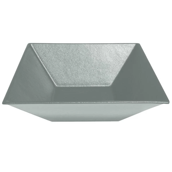 GET Enterprises G.E.T. Enterprises BSD16ST Bugambilia 13.5 Qt. Classic Textured Finish Steel Resin-Coated Aluminum XL Deep Square Bowl
