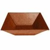 GET Enterprises G.E.T. Enterprises BSD16-MOD-T Bugambilia 13.5 Qt. Smooth MOD Finish Terracotta Resin-Coated Aluminum XL Deep Square Bowl
