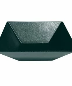 GET Enterprises G.E.T. Enterprises BSD16-MOD-FT Bugambilia 13.5 Qt. Smooth MOD Finish Forest Green Resin-Coated Aluminum XL Deep Square Bowl