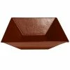GET Enterprises G.E.T. Enterprises BSD16CH Bugambilia 13.5 Qt. Classic Textured Finish Chocolate Resin-Coated Aluminum XL Deep Square Bowl
