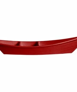 GET Enterprises G.E.T. Enterprises BT320-MOD-FR Bugambilia 3.6 Qt. Smooth MOD Finish Fire Red Resin-Coated Aluminum Deep Boat With Dividers