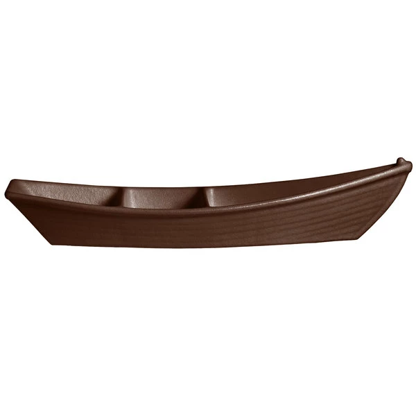 GET Enterprises G.E.T. Enterprises BT320-MOD-MC Bugambilia 3.6 Qt. Smooth MOD Finish Mocha Resin-Coated Aluminum Deep Boat With Dividers