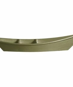 GET Enterprises G.E.T. Enterprises BT320-MOD-WG Bugambilia 3.6 Qt. Smooth MOD Finish Willow Green Resin-Coated Aluminum Deep Boat With Dividers