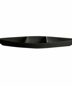 GET Enterprises G.E.T. Enterprises BT319-MOD-BB Bugambilia 6.9 Qt. Smooth MOD Finish Black Resin-Coated Aluminum Deep Boat With Dividers