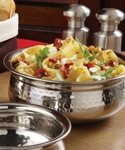 American Metalcraft HB7 38 Oz. Stainless Steel Moroccan Hammered Bowl