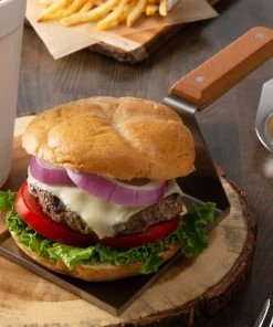 Tablecraft 20000 Better Burger 9 1/2" X 4" Stainless Steel Spatula Server
