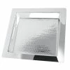 Eastern Tabletop 5415H Brooklyn 15" Square Stainless Steel Hammered Finish Tray