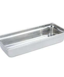 Bon Chef 5223 Hot Solutions 7 Qt. Rectangular Stainless Steel Pan - 3 3/4" Deep