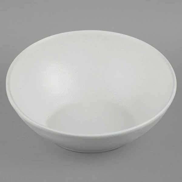 GET Enterprises G.E.T. Enterprises FRS44WW Bugambilia 3.7 Qt. Classic Textured Finish White Resin-Coated Aluminum Sphere Bowl - Image 2