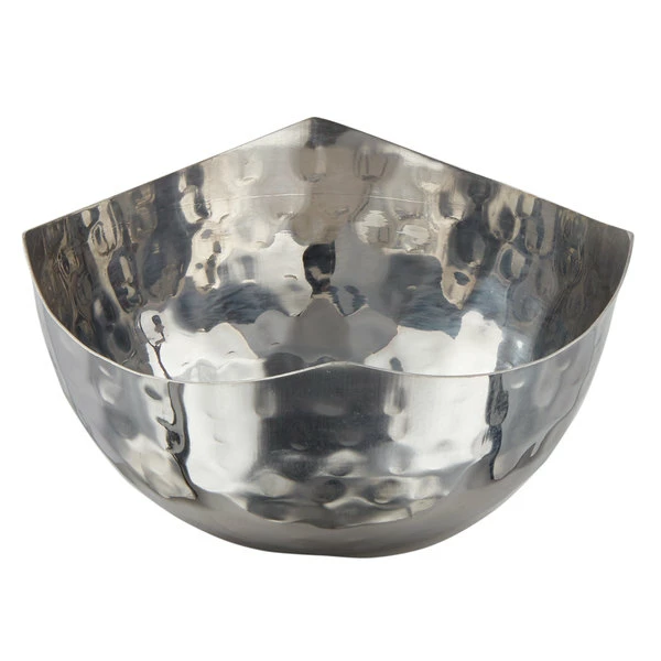 American Metalcraft SBH450 9.5 Oz. Round Hammered Stainless Steel Serving Bowl