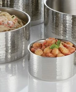 American Metalcraft DWBH6 34 Oz. Hammered Double Wall Insulated Stainless Steel Bowl