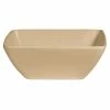 GET Enterprises G.E.T. Enterprises BSD26LT Bugambilia 5.9 Qt. Classic Textured Finish Latte Resin-Coated Aluminum Square Serving Bowl
